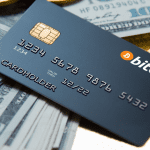 Foto van een Bitcoin betaalkaart