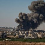 Foto van een bombardement