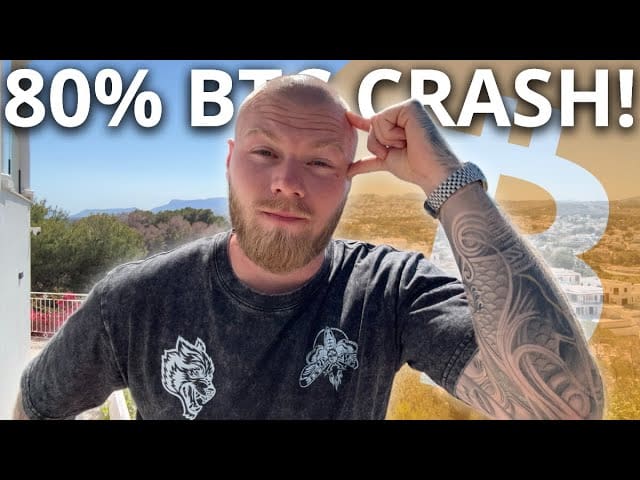 'De bitcoin koers gaat gegarandeerd met 80% crashen'