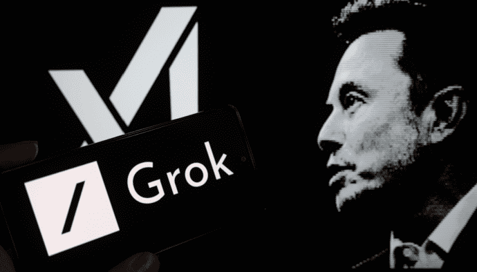 Afbeelding van Grok en Elon Musk