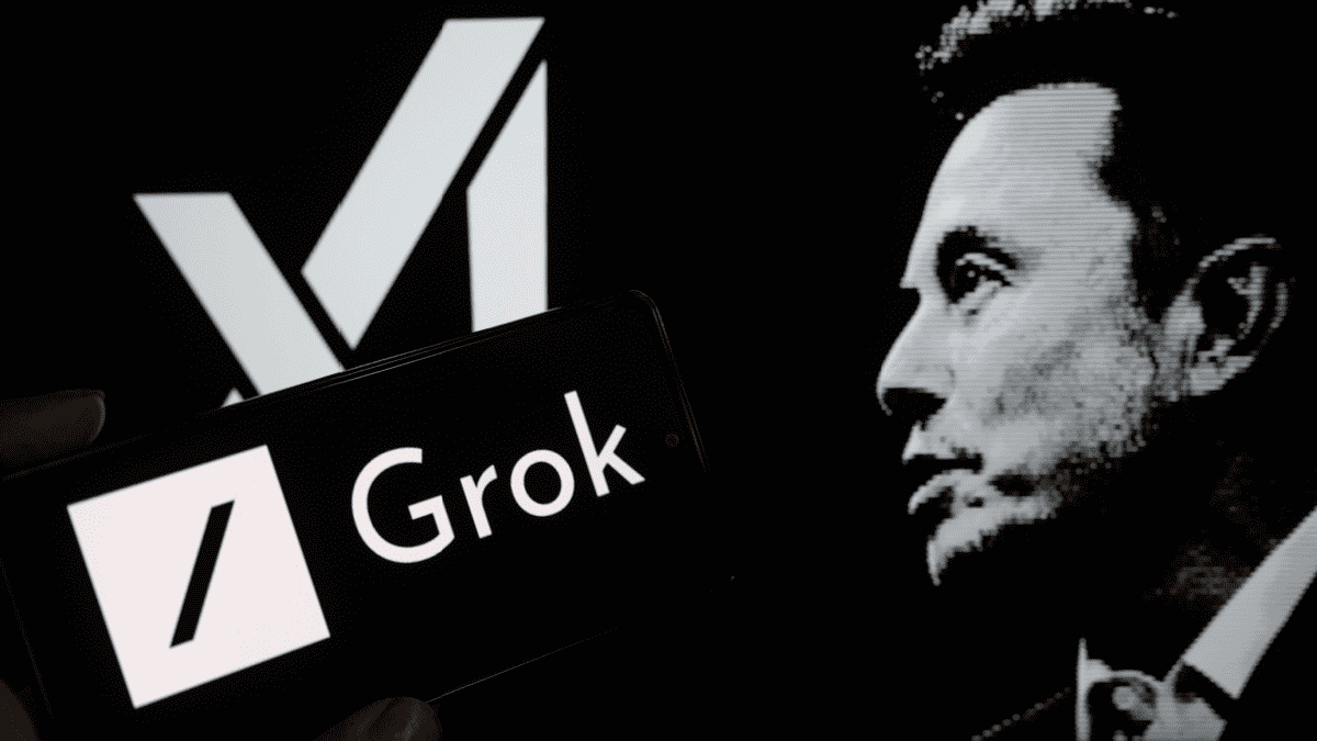 Afbeelding van Grok en Elon Musk