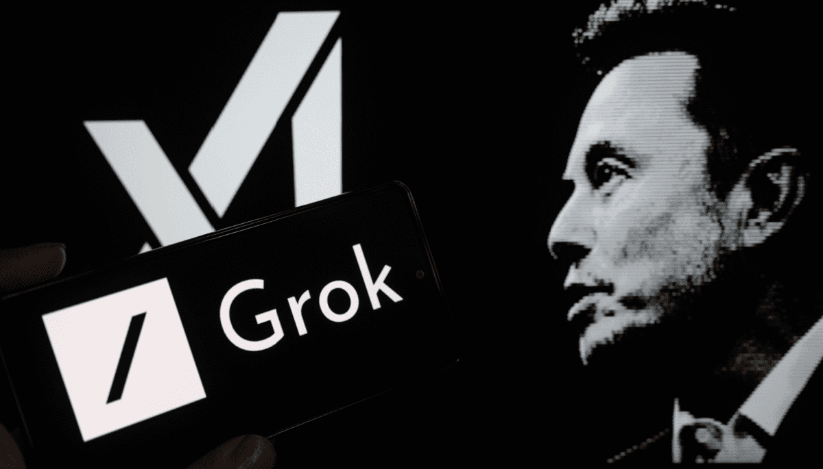 Afbeelding van Grok en Elon Musk