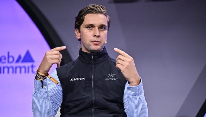 Mark Nuvelstijn, medeoprichter Bitvavo, Web Summit Lissabon 2024. Foto: Sam Barnes/Web Summit via Sportsfile, CC BY 2.0 (https://creativecommons.org/licenses/by/2.0/). Bewerkt.