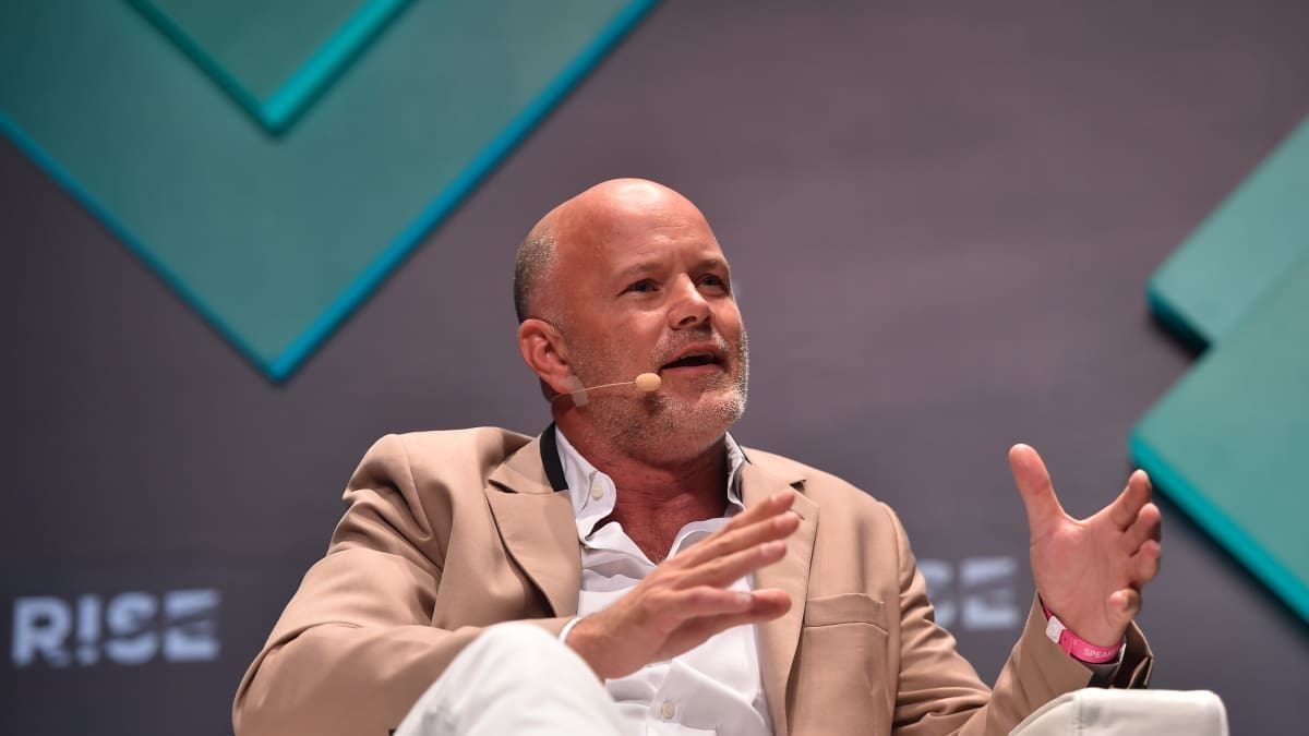 Michael Novogratz tijdens RISE conferentie