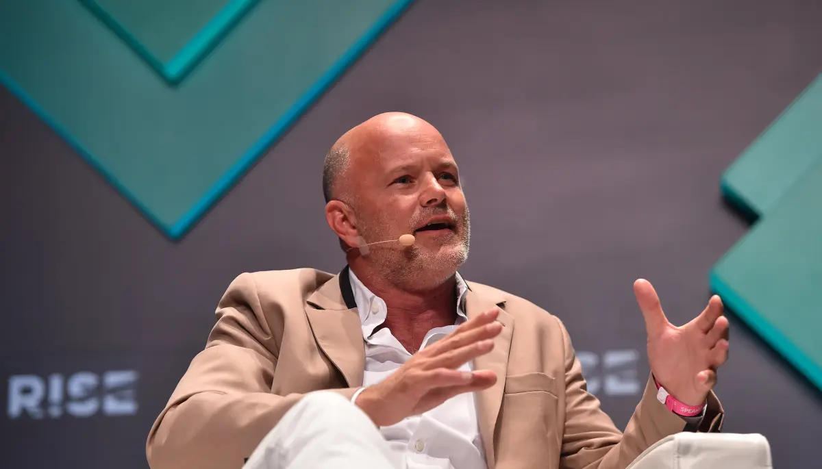 Michael Novogratz tijdens RISE conferentie