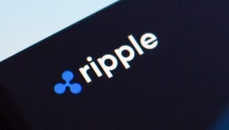 Ripple website met logo XRP