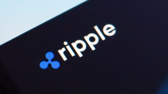 Ripple website met logo XRP