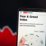 De fear and greed index van CNN die het sentiment van markten zoals aandelen en crypto kan weergeven