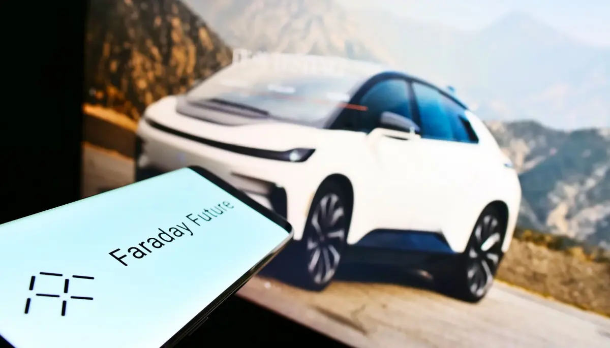 Een afbeelding van Faraday Future, een fabrikant van elektrische auto's
