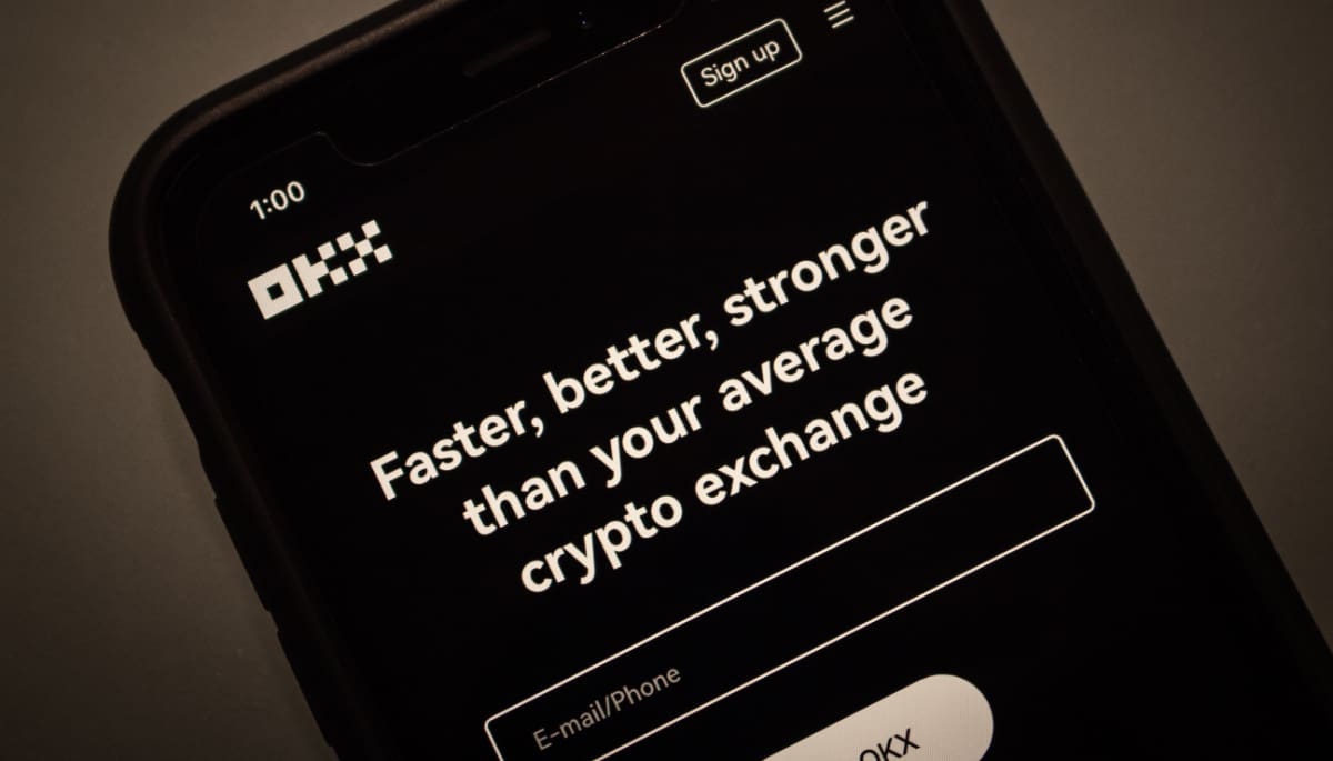 Een afbeelding van cryptobeurs OKX, het bedrijf achter de munt OKB
