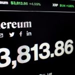 Een pagina van ethereum (ETH) crypto pagina met een prijs