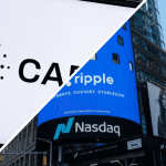 Een split image van Cardano (ADA) en Ripple (XRP)