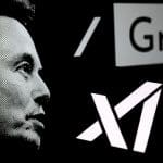 Een afbeelding van Elon Musk met zijn bedrijf xAI, dat de kunstmatige intelligentie Grok heeft ontwikkeld die nu ook geintegreerd is in X