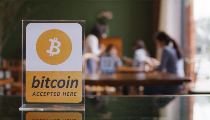 Een afbeelding van een plek waar betalingen met bitcoin (BTC) geaccepteerd worden