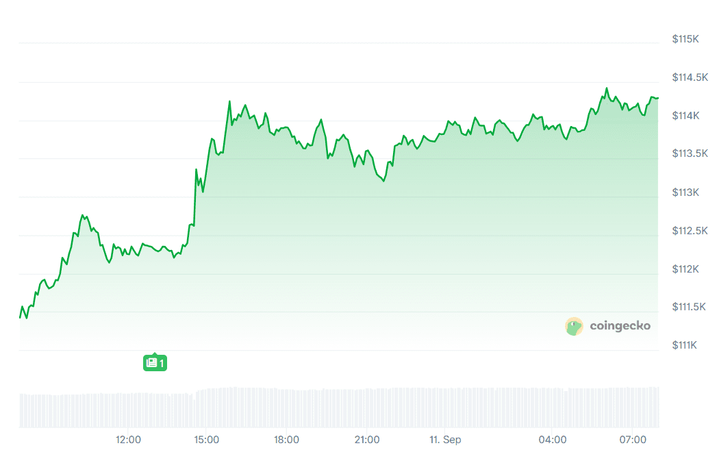 Bitcoin koers CoinGecko