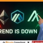 Ethereum en Altcoins in wekelijkse downtrend - meer rood te verwachten?