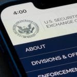 Een afbeelding van de Amerikaanse securities and exchange commission, de financiële waakhond die de aandelen- en cryptomarkt overziet