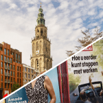 Een afbeelding van de Groninge martinitoren met daarnaast een afbeelding van financiele magazines waaronder de quote 500 Een afbeelding van de Groninge martinitoren met daarnaast een afbeelding van financiele magazines waaronder de quote 500