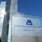 Een afbeelding van het hoofdkantoor van de Europese Centrale bank