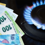 Gasfornuis en eurobiljetten