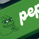 Pepe cryptomunt groene knop Pepe cryptomunt groene knop