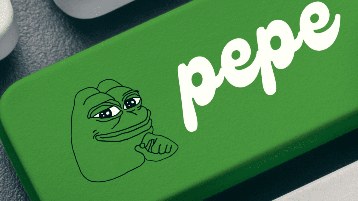 Pepe cryptomunt groene knop Pepe cryptomunt groene knop