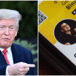 Trump en CZ van Binance