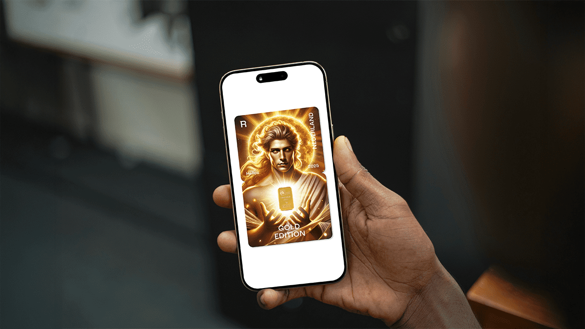 Postnl gouden crypto stamp