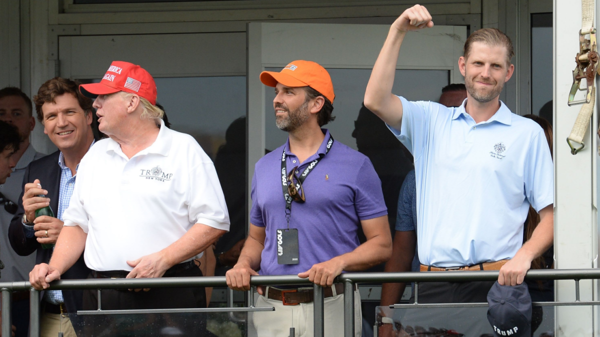 Foto van Trump en zijn zoons Foto van Trump en zijn zoons