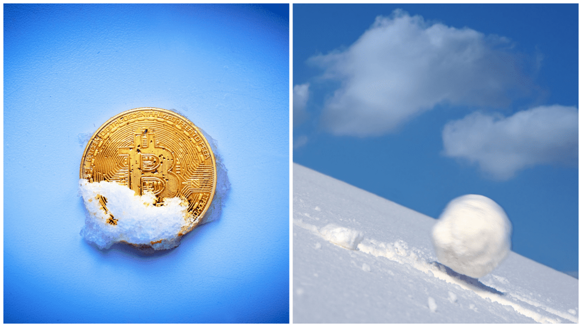 Bitcoin winter sneeuwbaleffect