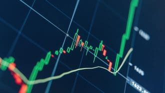 Stijgende koers van een crypto