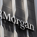 JPMorgan logo op kantoor