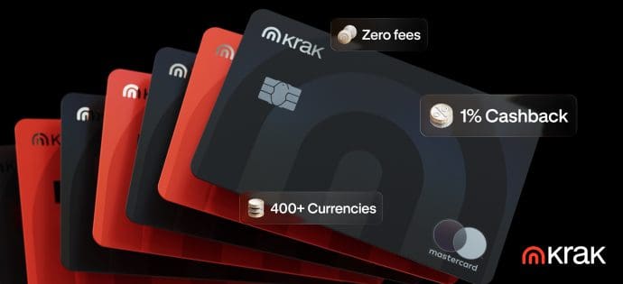 Kraken lanceert crypto-betaalkaart met cashback in Europa