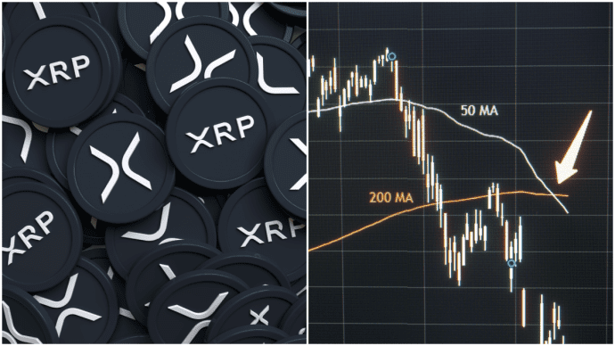 XRP koers maakt death cross