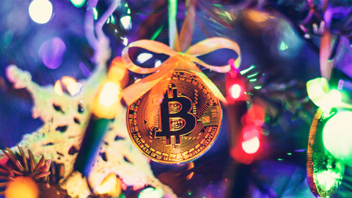 Bitcoin aan de kerstboom