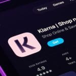 Een afbeelding van de app van de betaalgigant Klarna in de Apple app store