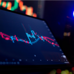 Grafiek van koers van cryptomunt