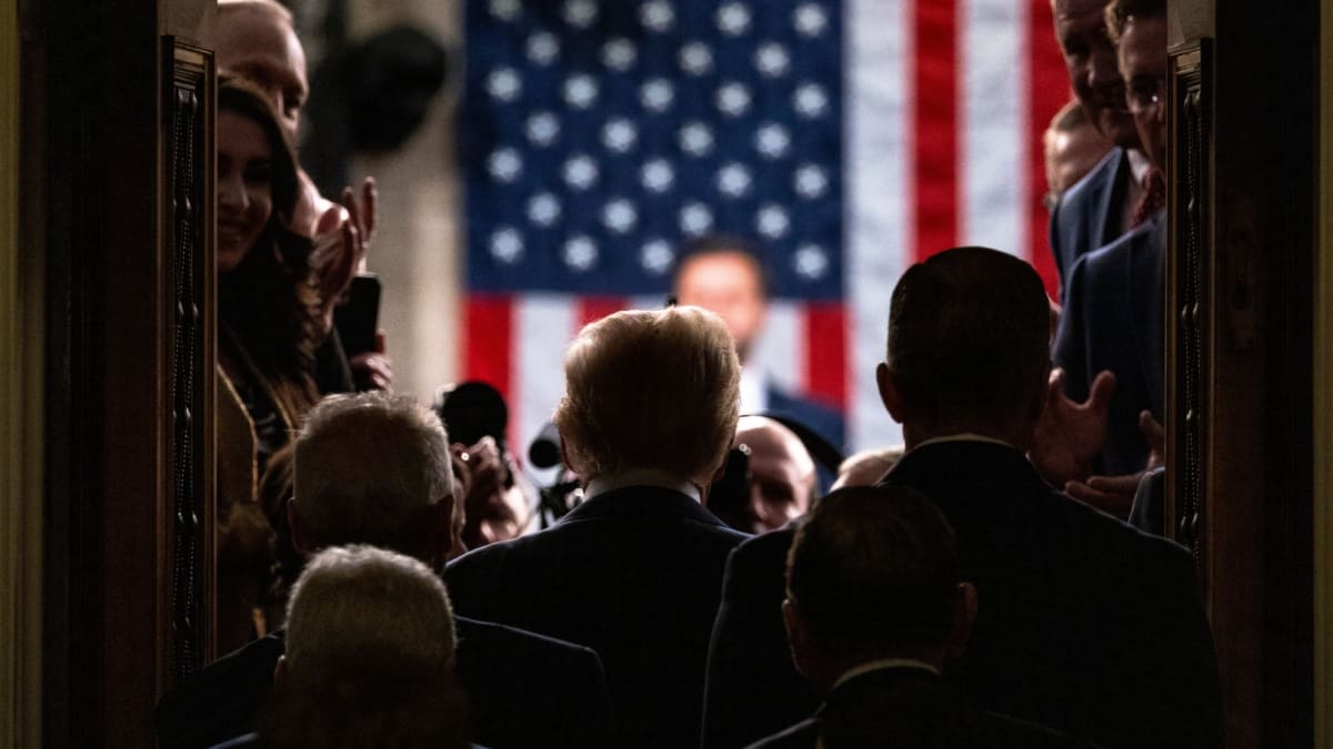 Trump in het Amerikaanse congres