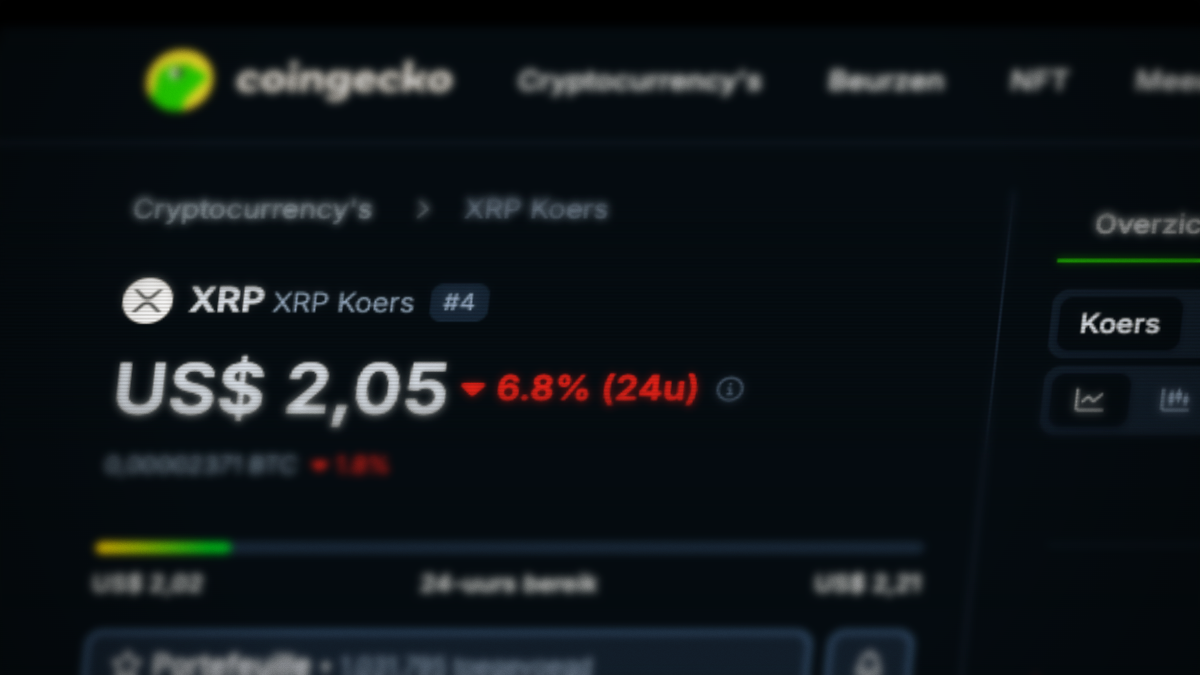 XRP-koers-op-Coingecko