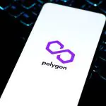 Een afbeelding van Polygon (POL) op een mobiele telefoon