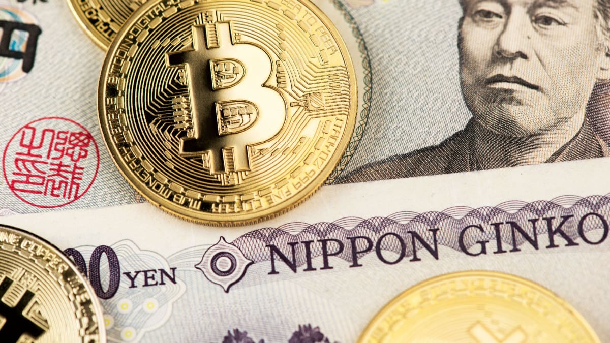Bitcoin koers volgt plotseling het pad van de Japanse yen