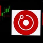 Een afbeelding van cryptomunt Render met een stijgende koers op de achtergrond