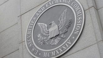 Een afbeelding van de securities and exchange commission, een waakhond voor de crypto industrie