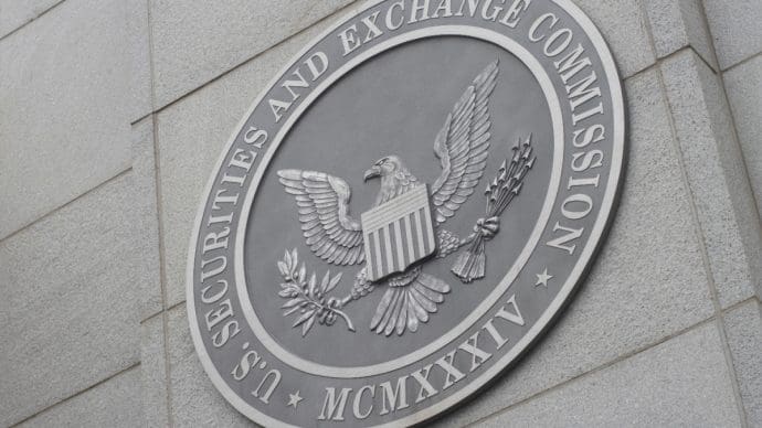 Een afbeelding van de securities and exchange commission, een waakhond voor de crypto industrie