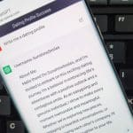 Een afbeelding van een datingprofiel voor oplichting, gegenereerd door AI