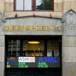 Een afbeelding van het beursplein in Amsterdam