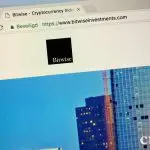 Een website van het grote crypto bedrijf Bitwise op een Apple mac