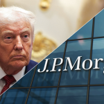 Foto van Trump en JPMorgan