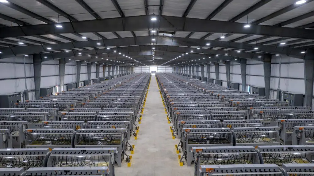 Riot Platforms bitcoin mining operatie in Texas