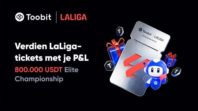 Cryptobeurs Toobit lanceert campagne met prijzenpot van 800.000 USDT